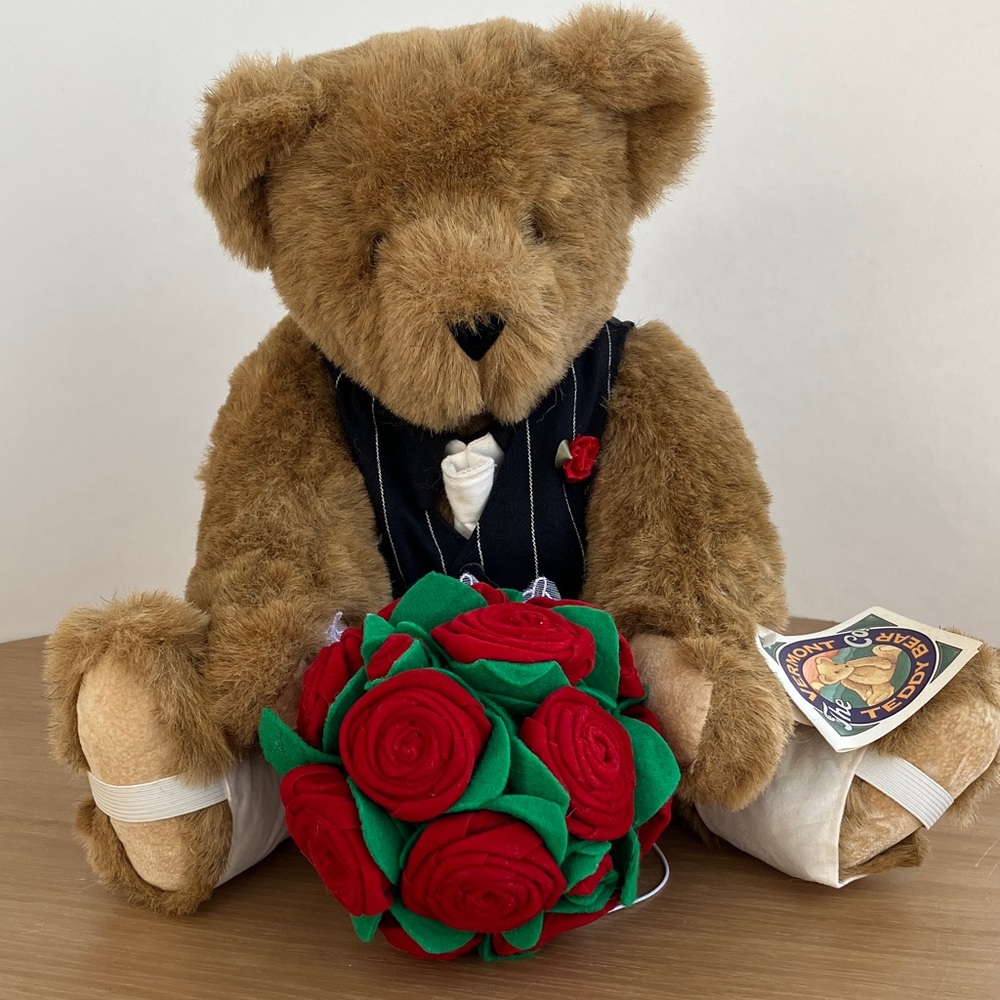 Vintage Valentine's Vermont Teddy Bear